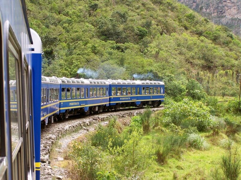 Train from Cusco to Muchu Pichu