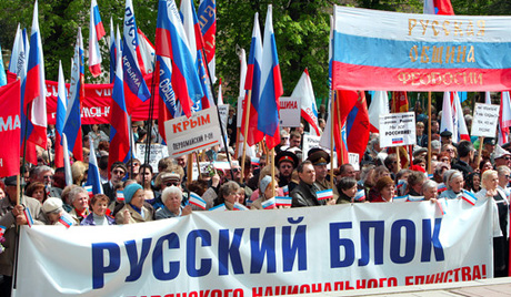 Crimea, pro-Russian manifestation 