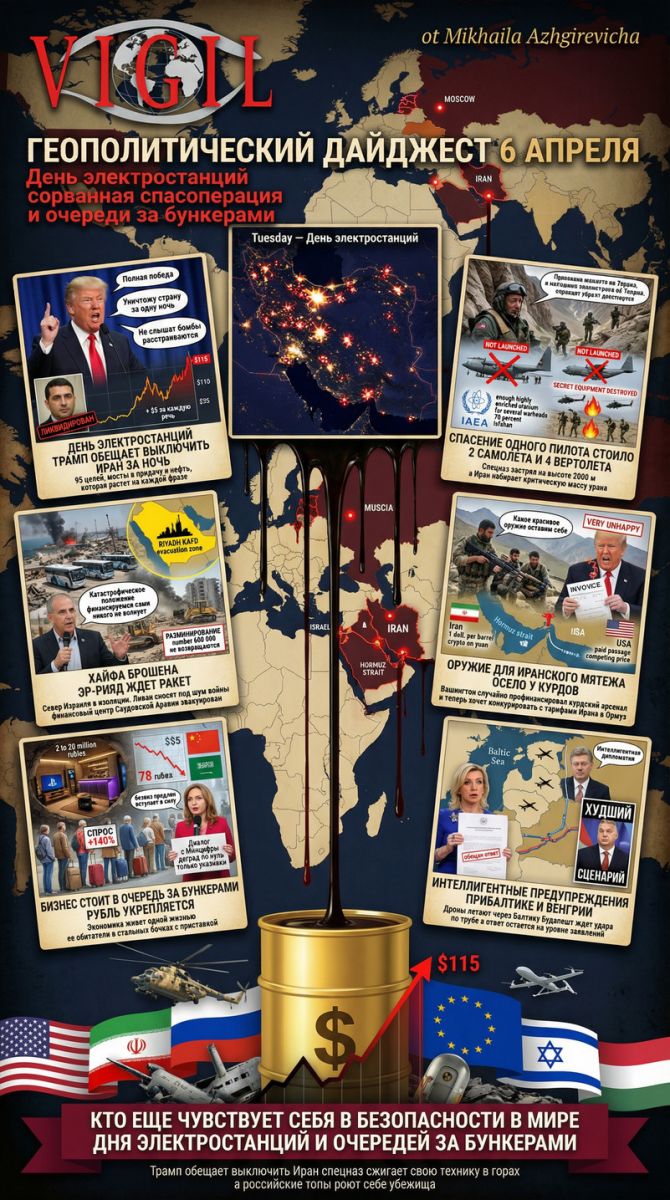 Геополитический дайджест от Михаила Ажгиревича за 6 апреля 2026!