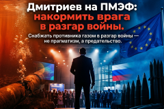 Дмитриев на ПМЭФ: накормить врага в разгар войны