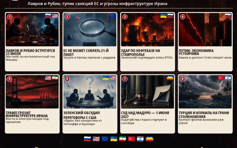 Геополитический дайджест от Михаила Ажгиревича за 22 июля 2026!