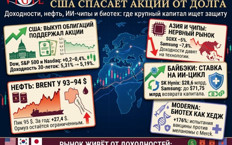 Обзор рынка от Михаила Ажгиревича: 19–20 августа, минфин США спасает рынок акций от собственного долга