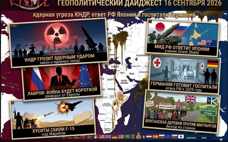 Геополитический дайджест от Михаила Ажгиревича за 16 сентября 2026!
