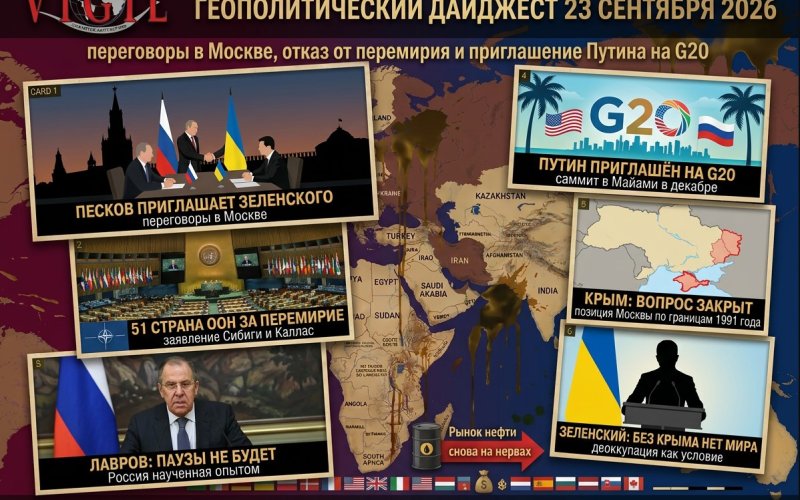 Геополитический дайджест от Михаила Ажгиревича за 23 сентября 2026!