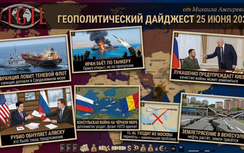 Геополитический дайджест от Михаила Ажгиревича за 25 июня 2026!