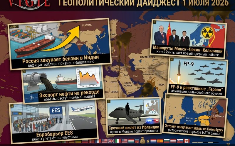 Геополитический дайджест от Михаила Ажгиревича за 1 июля 2026!