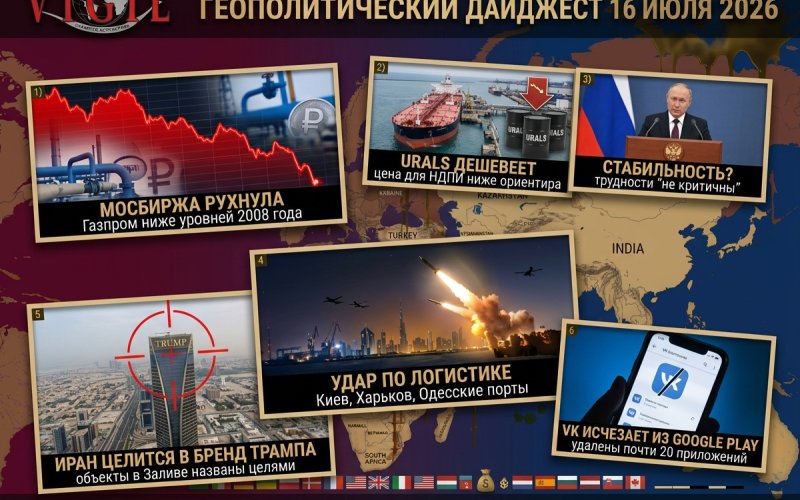 Геополитический дайджест от Михаила Ажгиревича за 16 июля 2026!
