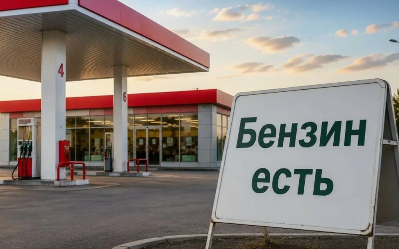 Бензин есть