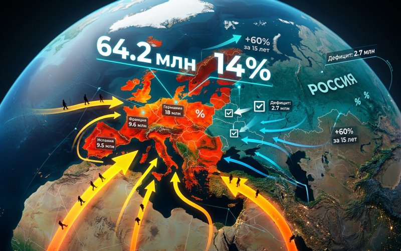 Европа под натиском миграции: 64 миллиона чужих и уроки для России, vigiljournal.com