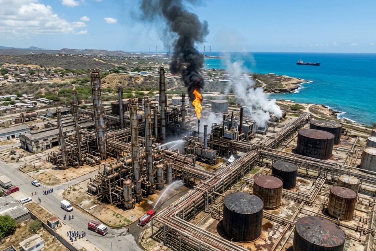 Венесуэла: пожар на НПЗ Кардон и нефтяная ловушка США