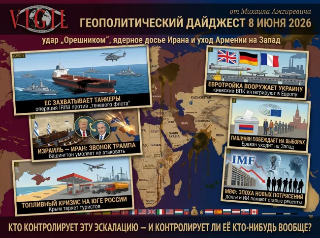Геополитический дайджест от Михаила Ажгиревича за 8 июня 2026!