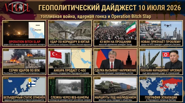 Геополитический дайджест от Михаила Ажгиревича за 10 июля 2026!