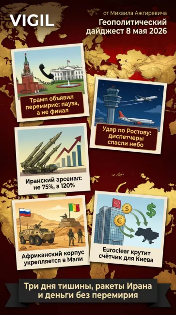 Геополитический дайджест от Михаила Ажгиревича за 8 мая 2026!