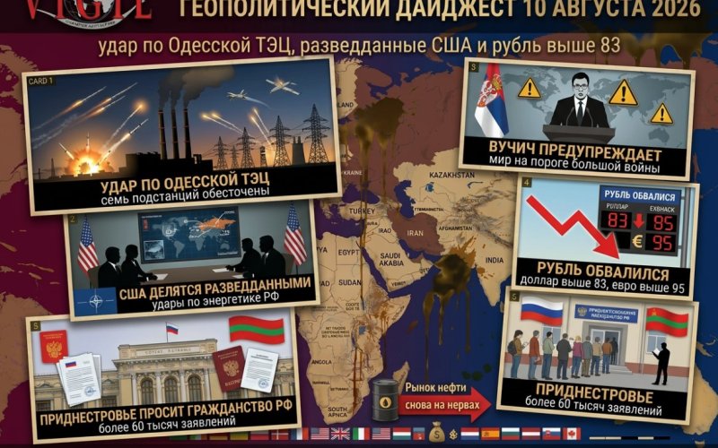 Геополитический дайджест от Михаила Ажгиревича за 10 августа 2026!