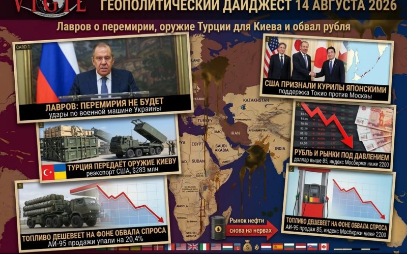 Геополитический дайджест от Михаила Ажгиревича за 14 августа 2026!